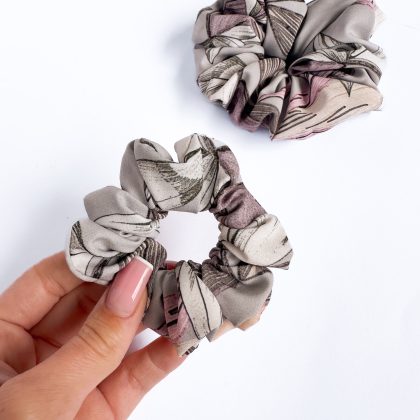 Flower Agate Scrunchie Mini