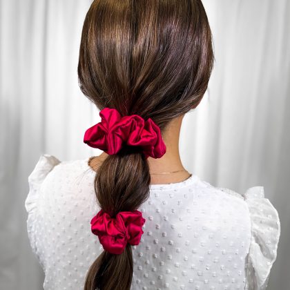 Fuksja Scrunchie Medium