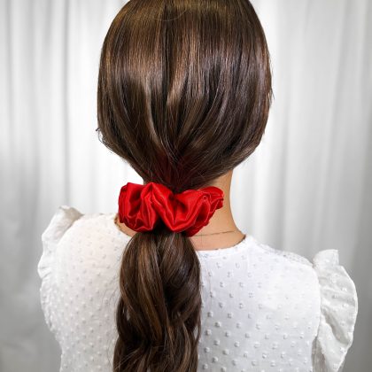 Red Scrunchie Medium