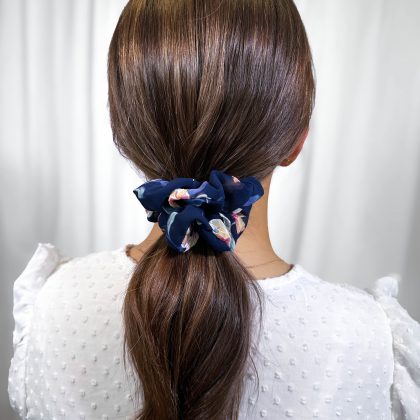 Navy Scrunchie Medium