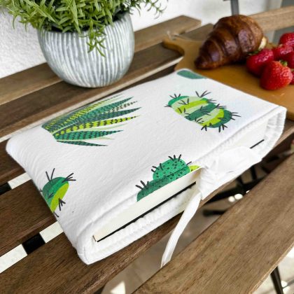 Book Sleeve VINTAGE Cactus