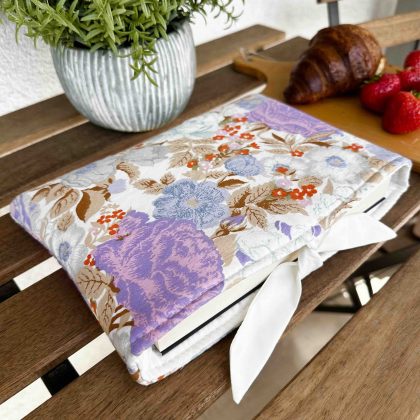 Book Sleeve VINTAGE Watercolor Bloom