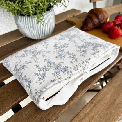 Book Sleeve VINTAGE Blue Blossom